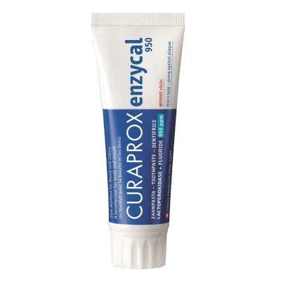 Abbildung von Curaprox Enzycal 950, Zahnpasta mit Enzymen, 75 ml, Curaden