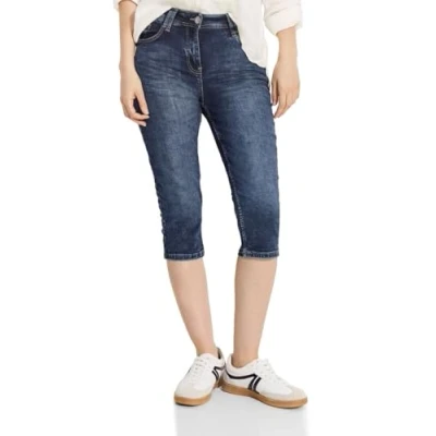 Abbildung von Cecil Capri Jeans Shorts, Damen, Größe: 26x19, Blau