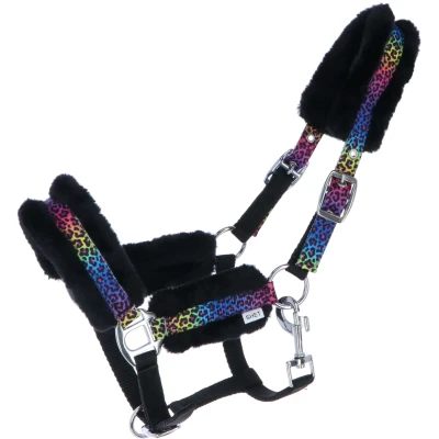 Abbildung von HB Halfter Funny Little Sizes Schwarz/Rainbow Shetland