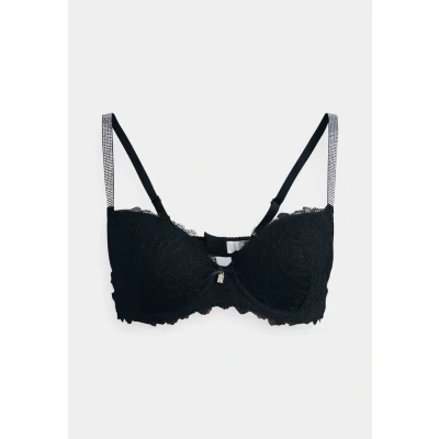 Abbildung von LASCANA Push up BH, mit edlen Strassträgern, aus Stickereispitze, sexy Dessous