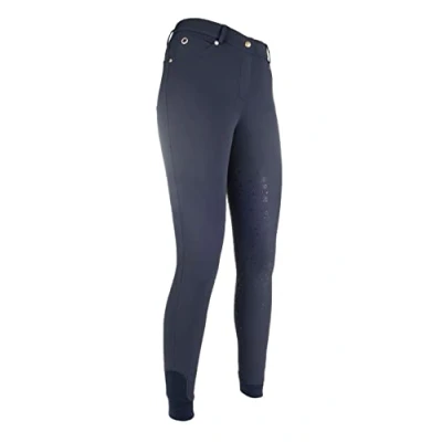 Abbildung von Lauria Garrelli Reithose Basic Silikon Besatz Dunkelblau 42