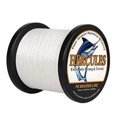 Abbildung von Hercules Super Cast 100m 2000m 109 2196 Yards Geflochtene Angelschnur 6lb 100lb Test für Salzwasser Süßwasser PE Geflecht Fischdraht Superline 4 Stränge