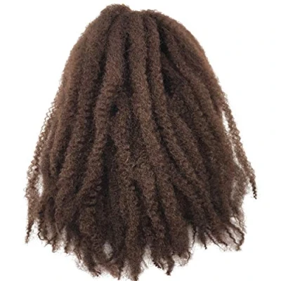 Abbildung von Coolbers 18 Inch Long Kinky Curly Afro Cochet Braids Hair Extensions American African Women Crochet (18 Inch, 30)