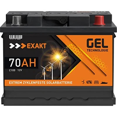Abbildung von GEL Batterie Solar Wohnmobil Boot Versorgungsbatterie Akku 70Ah 100Ah (70AH 12V)