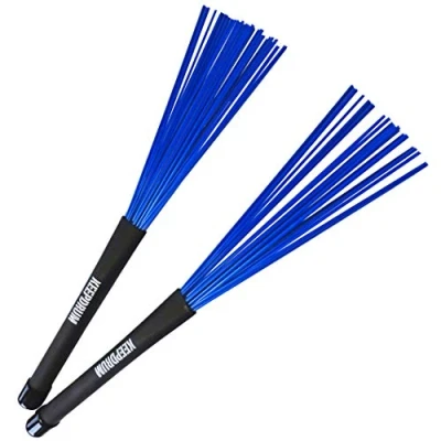 Abbildung von keepdrum SV603BL Nylon Besen Brushes Schlagzeug Stöcke Blau