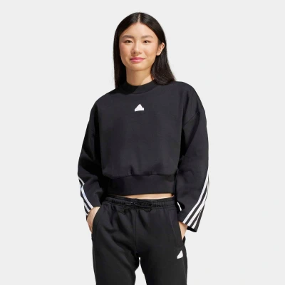Abbildung von adidas Sportswear Future Icons Three Stripes Sweatshirt, Damen, Größe: Large, Black