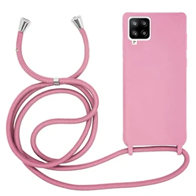 Abbildung von MyGadget Handykette für Huawei P40 Lite 4G [ Hülle mit verstellbaren Band ] TPU Handyhülle Handyband zum Umhängen Kordel Schnur Case Schutzhülle Rosa
