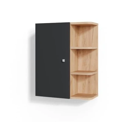 Abbildung von Vicco Badschrank Fynn, Anthrazit/Goldkraft Eiche, 47.2 x 59.2 cm