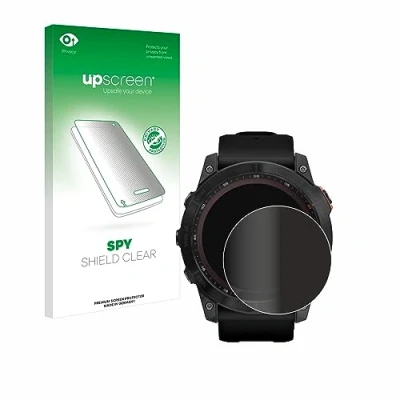 Abbildung von upscreen Anti Spy Blickschutzfolie für Garmin Fenix 7X (51 mm) Privacy Screen Displayschutz Folie [Sichtschutz, Blaulichtfilter]