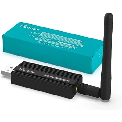 Abbildung von SONOFF Zigbee 3.0 USB Dongle Plus,Zigbee Gateway TI CC2652P + CP2102N Stick,Zigbee Hub für ZHA in Home Assistant or Zigbee2MQTT,Open HAB etc.