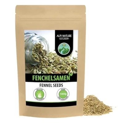 Abbildung von Fenchelsamen (1kg), Fenchel ganz, 100% naturrein, Fenchelsaat natürlich ohne Zusätze, vegan