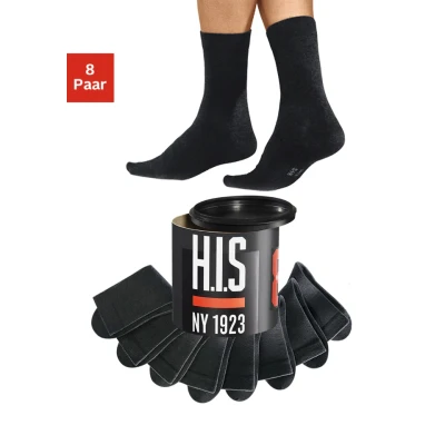 Abbildung von H.I.S Socken, (Dose, 8 Paar), in der Geschenkdose