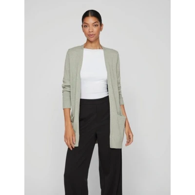 Abbildung von VILA Viril OPEN LS NOOS Strickjacke, Damen, Größe: XL, Green sheen