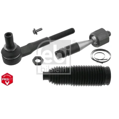 Abbildung von febi BILSTEIN 49040 Spurstange Vorderachse links mit Mutter, Schraube, Schellen, Lenkmanschetten Plus AUDI: A4 B6 Limousine