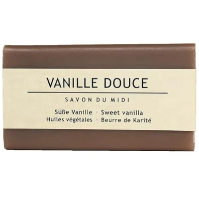 Abbildung von Savon du Midi Feste Duschseife Süße Vanille Karité Seife, 100 g