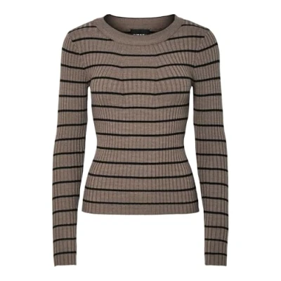 Abbildung von Pieces Crista LS Oneck NOOS BC Strickpullover, Damen, Größe: Small, Morel