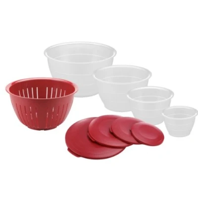 Abbildung von Westmark Schüssel / Rührschüssel Set Olympia Rot 9 teilig