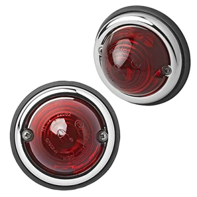 Abbildung von 2X Positionsleuchte Rot 70mm Umrissleuchte LKW Begrenzungsleuchte Anhänger PKW mit Glühbirne