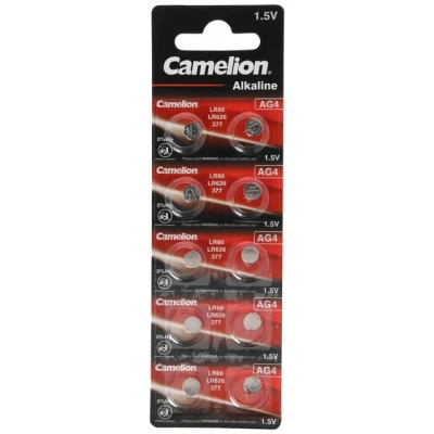 Abbildung von Camelion Marken Knopfzelle AG 4 Batterie 10er Set entspricht V376, V377 Knopfz Knopfzelle, (1,5 V)