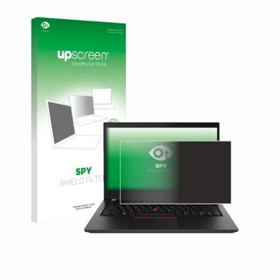 Abbildung von upscreen Blickschutzfilter für Lenovo ThinkPad T490 Non Touch Privacy Filter Blickschutzfolie Sichtschutz Folie [Blaulichtfilter, Anti Reflex]