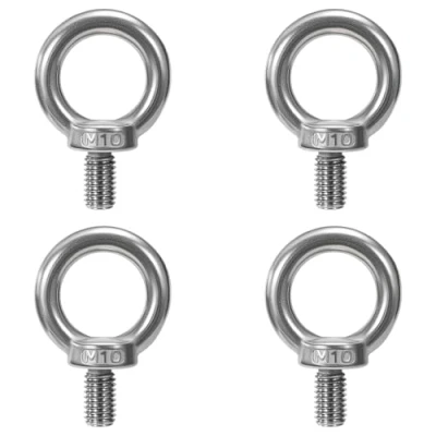 Abbildung von QIMEI SHOP Ringschraube M10 Augenschraube 304 Edelstahl Augenbolzen Ringbolzen Ösenschrauben M10*18 Augenschrauben für Befestigens und Hängens 4 Stück
