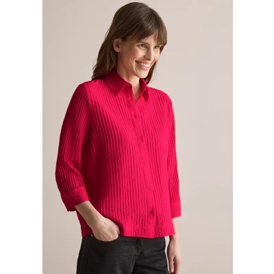 Abbildung von Cecil Struktur Hemdbluse, Damen, Größe: XL, Rot
