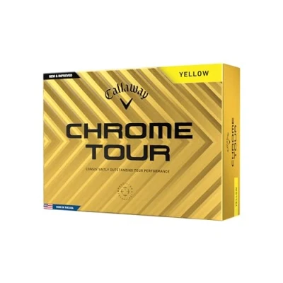 Abbildung von Callaway Chrome Tour Yellow Golf Balls Basic