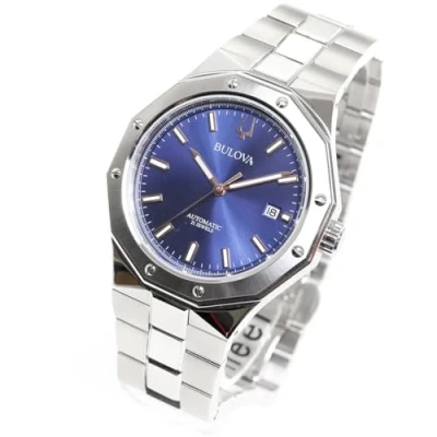 Abbildung von Bulova 96B463 Herrenuhr Automatik Classic Stahl/Dunkelblau