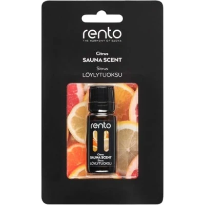 Abbildung von Rento Sauna Duft &quot;Zitrus&quot; 10 ml Natürliches Aufguss Konzentrat mit Zitrus angenehmes, beruhigendes Aroma für volle Entspannung