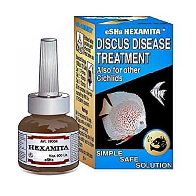Abbildung von eSHa HEXAMITA bekämpft die Lochkrankheit bei Diskusfischen 20 ml