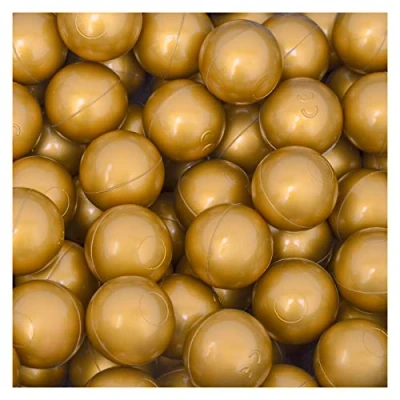 Abbildung von LittleTom Bällebad Bälle 50 für 5,5cm Babybälle, Spielbälle goldfarben