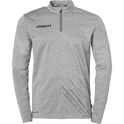 Abbildung von uhlsport Score 26 1/4 Zip Top Herren Sport Jacke Sweatshirt Sweatjacke Pullover Fußball Fitness Gym Hoody Pulli smartbreathe FIT atmungsaktiver Stoff aus recyceltem Polyester