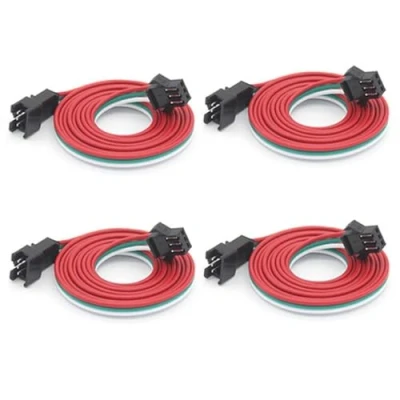 Abbildung von Taikuwu 4 Stücke 50cm 3 Pin JST SM Männlich Weiblich Stecker LED anschluss Kabel Für WS2812B WS2811 SK6812 Symphony Lichter mit Anschlüssen