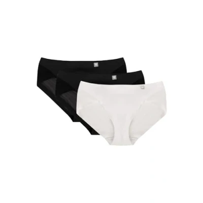 Abbildung von Wolbar 3PACK Slip, Damen, Größe: Small, black white