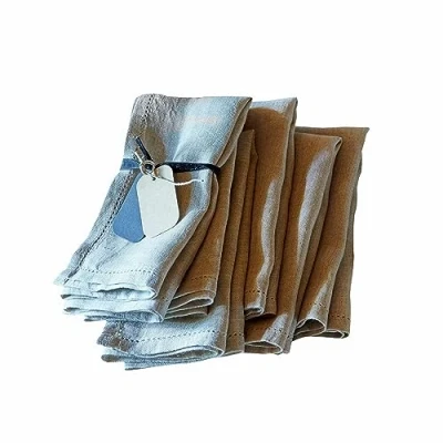 Abbildung von Loberon Serviette 6er Set Fibi, charmante Lochstickerei, Weihnachtsdinner, Weihnachtliche Textilien, Weihnachtstischdeko, Weihnachten, Leinen, leinen