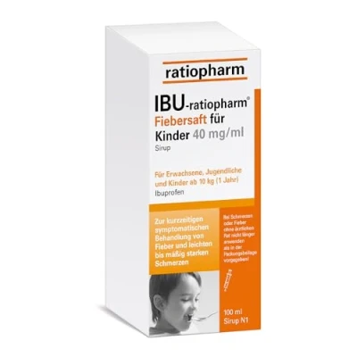 Abbildung von IBU ratiopharm Fiebersaft für Kinder 4% 100 ml
