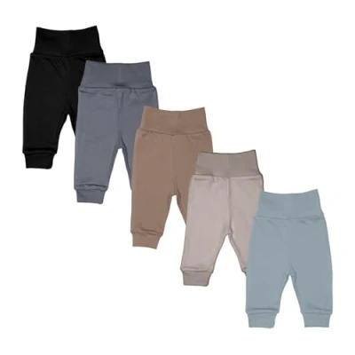 Abbildung von MEA Baby Unisex Hose aus 100% Baumwolle im 5er Pack/Pumphose, Babyhose für Jungen Mädchen, Schlupfhose (74, Jungen4)