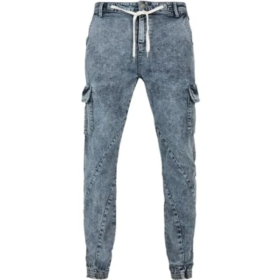 Abbildung von Urban Classics Jeans Tapered Fit, Herren, Größe: XL, Light skyblue acid washed
