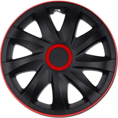Abbildung von NRM KO255 Radzierblende Kando, Schwarz/Rot, 15 Zoll, 4er Set