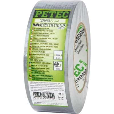 Abbildung von PETEC 87450 Klebeband 48 silber 50 einseitig