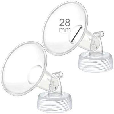 Abbildung von 2x 28 mm Maymom Weithals pumpenteile f?r Spectra S1/S2 Pumpen; inkl. Weithalsflansche; nicht original Flansch; Ersatz Shield (28 Zwei Flansche) (Spectra pumpenteile)