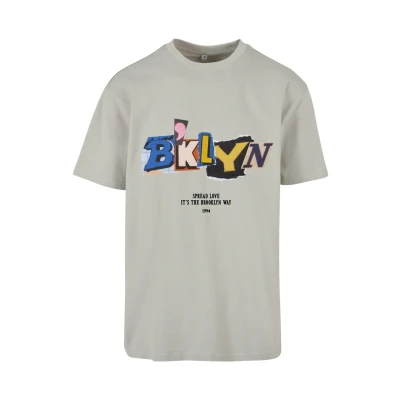 Abbildung von Upscale by Mister Tee Brklyn Tshirt print, Herren, Größe: Large, Lightasphalt