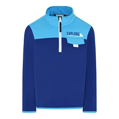 Abbildung von LEGO Wear Unisex Jungen Fleece Pullover mit Half Zip Lwsaipal 701 Sweatshirt, 570, 110 EU