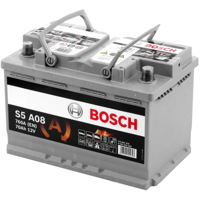 Abbildung von BOSCH S5 0 092 S5A 080 Batterie 12V 70Ah 760A B13 VOLKSWAGEN: Passat B6 Limousine, Golf 7 Schrägheck, Touran I, MERCEDES BENZ: E Klasse T modell
