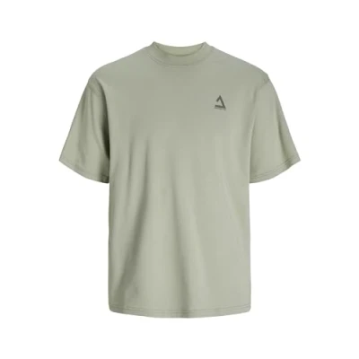 Abbildung von Jack &amp; Jones Jcotriangle CREW NECK Tshirt print, Herren, Größe: Small, Desert sage