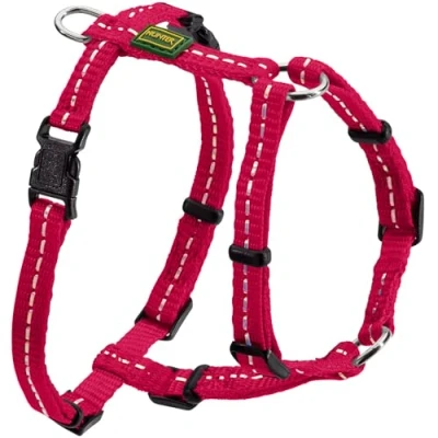Abbildung von Hunter Tierbedarf Hunde Geschirr Tripoli Vario Basic himbeer, reflektierend