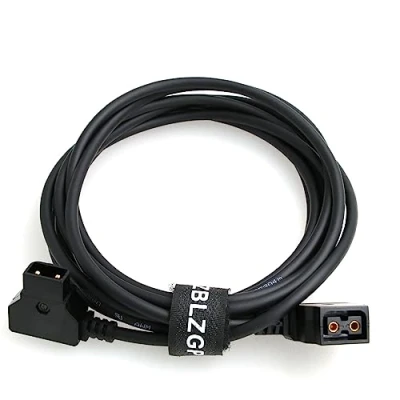 Abbildung von ZBLZGP D Tap 2 Pin Stecker auf Buchse P Verlängerung Akku Stromkabel für IDX Anton Bauer V Mount Gold ARRI Red Kamera (3M)