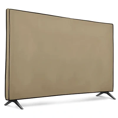 Abbildung von kwmobile 55&quot; TV Hülle Indoor Fernseher Bildschirmschutz Abdeckung Bildschirm Staubschutzhülle Beige