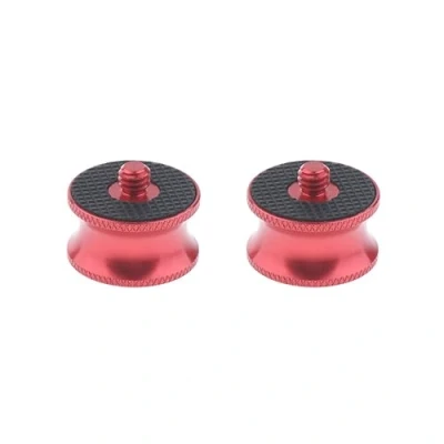 Abbildung von Adapter Konverter für Stativ, Einbeinstativ, 1/4 Zoll Stecker auf 3/8 Zoll, Rot, 2 Stück