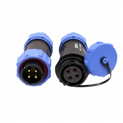 Abbildung von HangTon SP21 4 Pin Verbindungsstück wasserdichte Luftfahrt kreisförmige 30A Kabel Stecker Sockel für Energie Licht Anwendung im Freien